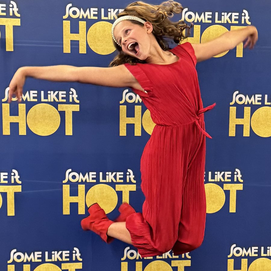 Dave's daughter performing on stage