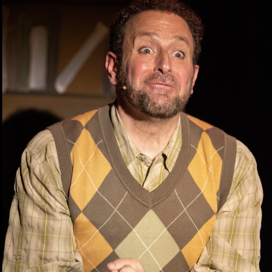 Dave performing in community theater